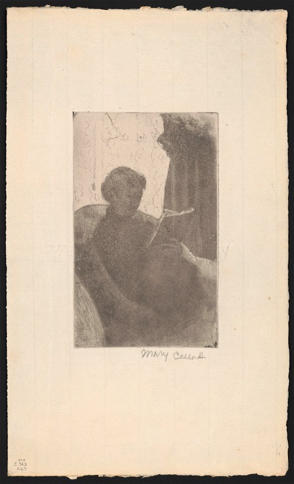 Lydia reading, turned toward right) - Mary Cassatt LCCN2015646316
