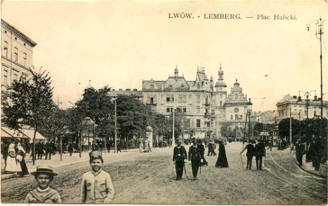 Lwów. - Lemberg. Plac Halicki
