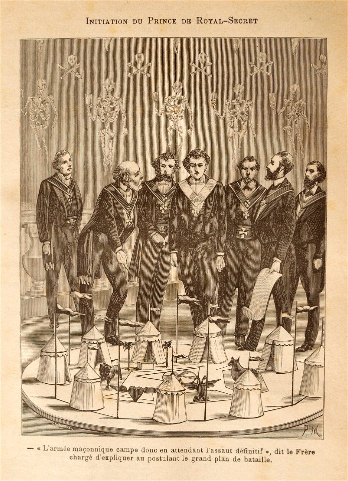 Léo Taxil-Mystères de la Franc-Maçonnerie-gravure 57