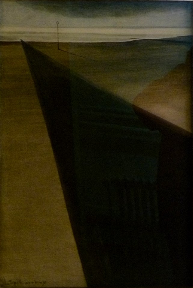 Léon Spilliaert (1909) - Golfbreker met paal