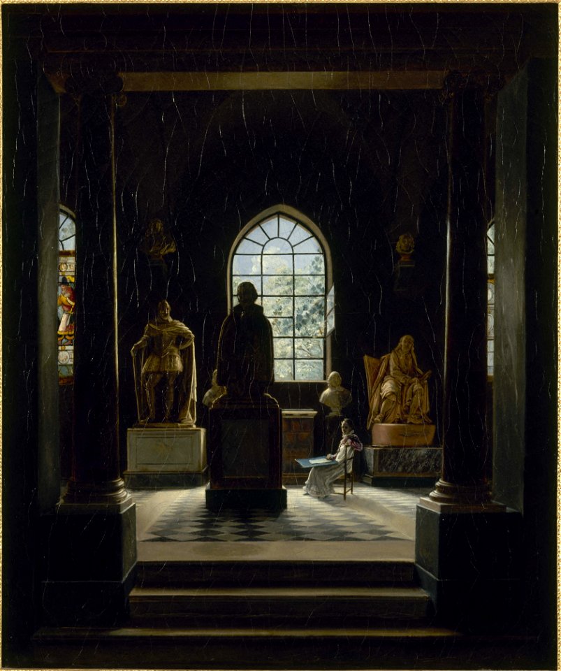 Léon Matthieu Cochereau - La Salle du XVIIe siècle au musée des Monuments Français - P1357 - Musée Carnavalet