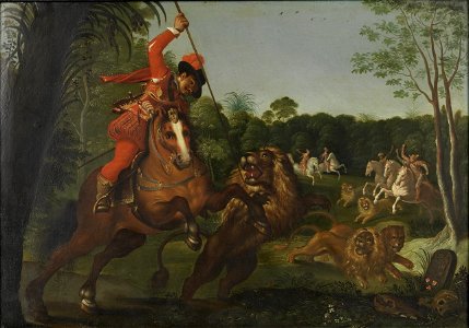 Löwenjagd des Nürnberger Ritters Wolfgang Holzschuher