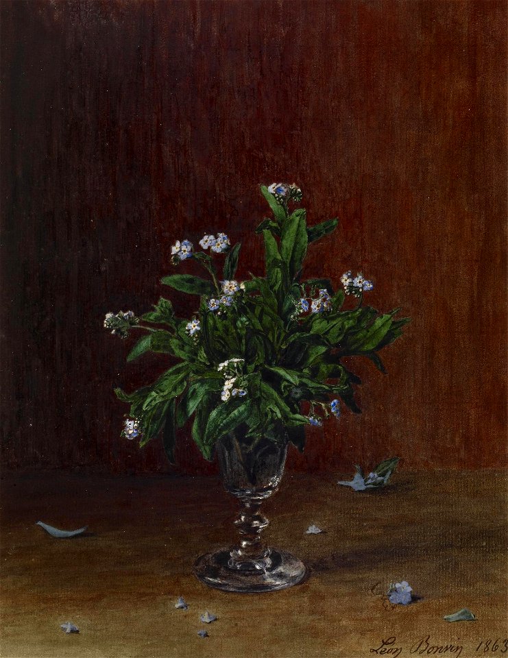 Léon Bonvin - Goblet with Forget-me-nots - Walters 371655 (2)