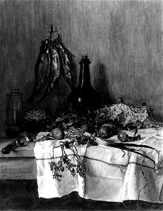 Léon Bonvin - Still Life - Vegetables, Fish, and Radishes - Walters 371526