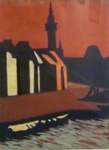 Léon Spilliaert 1926 - De eerste handelskaai en het zeestation aan de haven
