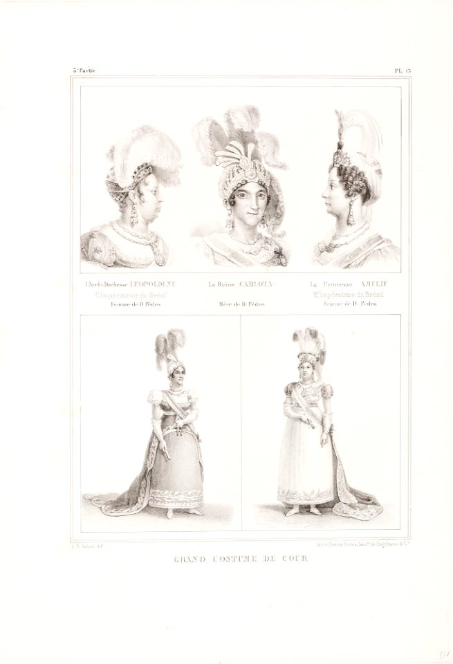 L´Archi-Duchesse Leopoldine, 1e. Impératrice du Brésil, Femme de D. Pèdro, da Coleção Brasiliana Iconográfica