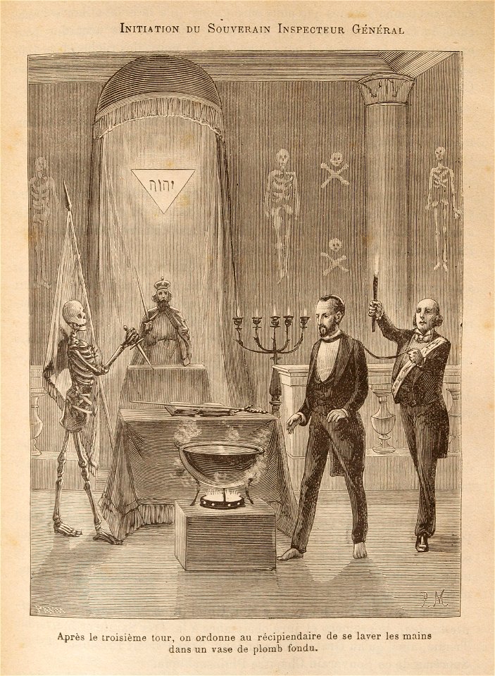 Léo Taxil-Mystères de la Franc-Maçonnerie-gravure 58