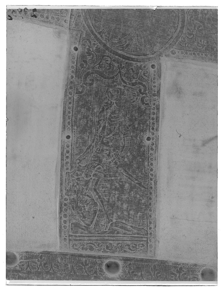 Ländpansar till hästrustning, troligen tillhörigt Johan III, 1500-tal - Livrustkammaren - 79460-negative