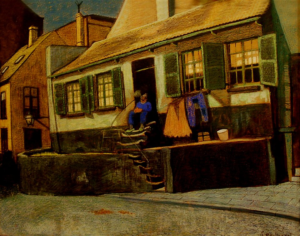 Léon Spilliaert (1881-1946) Het huis genaamd de preekstoel te Oostende - Mu.ZEE 10-03-2009.ZEE 10-03-2009