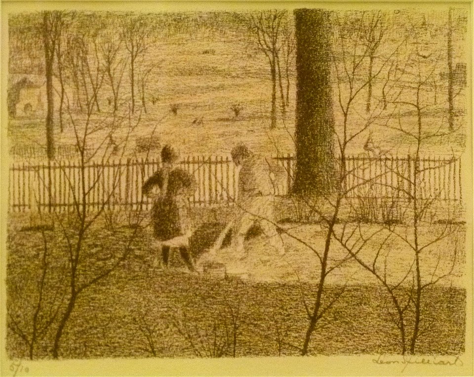 Léon Spilliaert (1919) - Vrouwen aan het werk in de boomgaard