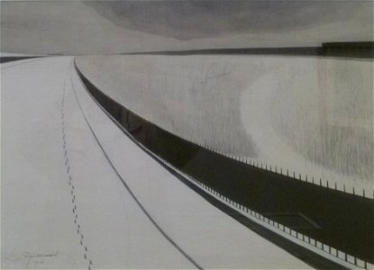Léon Spilliaert 1906 - Sneeuwlandschap achter de Koninklijke Gaanderijen