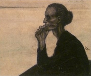 Léon Spilliaert (1901) - Vissersvrouw nadenkend