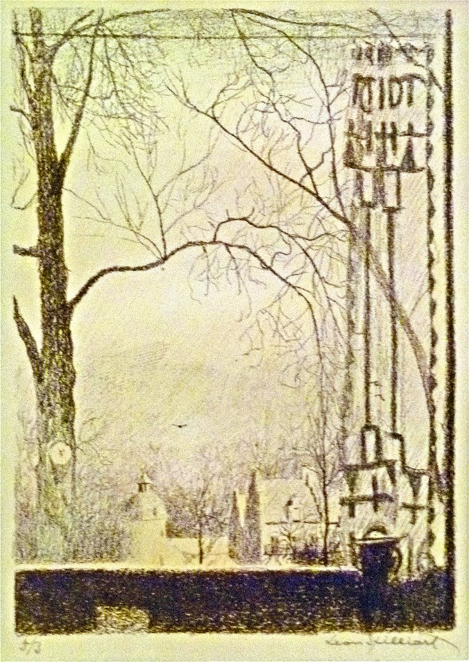 Léon Spilliaert (1919) - Landschap gezien door het venster
