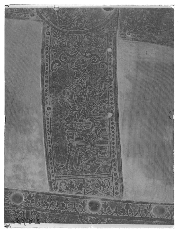 Ländpansar till hästrustning, troligen tillhörigt Johan III, 1500-tal - Livrustkammaren - 36659-negative