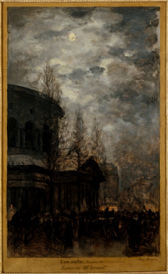 Léon-Pierre Herpin - Sortie de Paris en 1870 (Rotonde de la Villette) - P1289 - Musée Carnavalet
