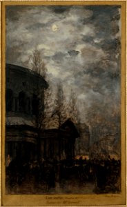 Léon-Pierre Herpin - Sortie de Paris en 1870 (Rotonde de la Villette) - P1289 - Musée Carnavalet