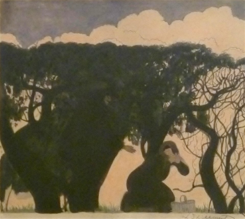 Léon Spilliaert (1917) - De ontmoeting - Ontwerp voor Mariken van Nieumeghen