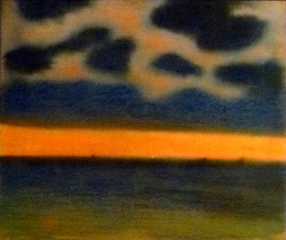 Léon Spilliaert (1906) Blauw-rode marine 001