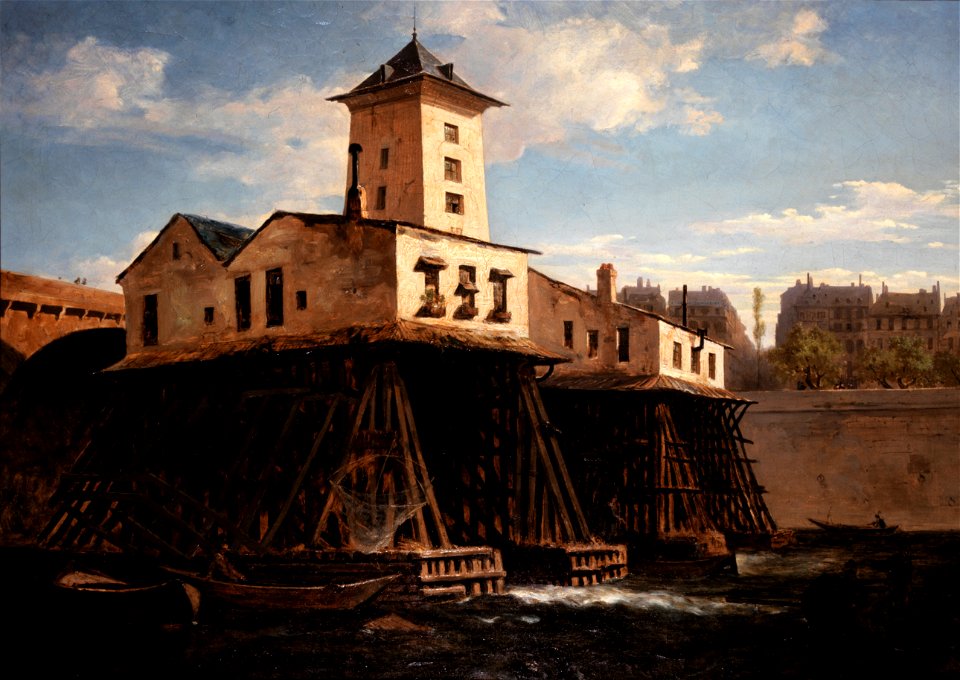 Léon-Auguste Melle - La pompe Notre-Dame - P2798 - Musée Carnavalet