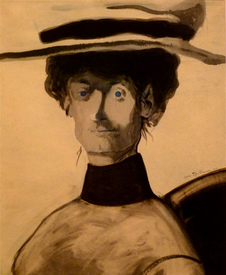 Léon Spilliaert (1904) Vrouw met roze hoed