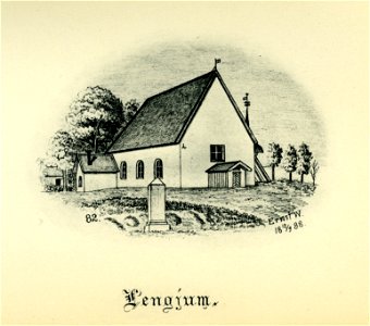 Längjums kyrka 1888 (Ernst Wennerblad 1902)