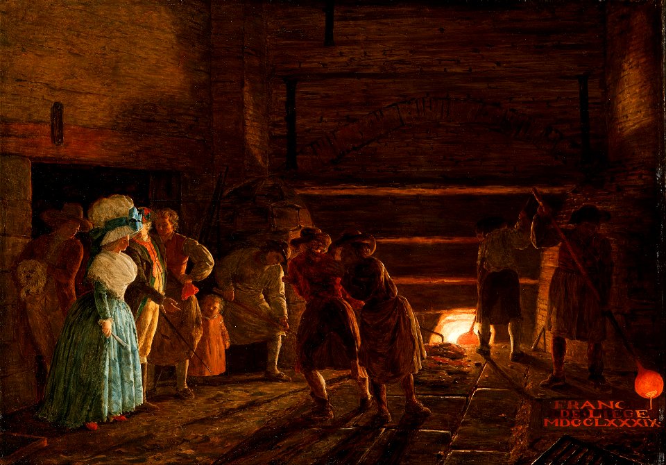 Léonard Defrance - Interior of a Foundry - Google Art Project