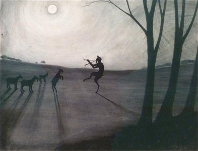 Léon Spilliaert (1900) - Faun bij maneschijn