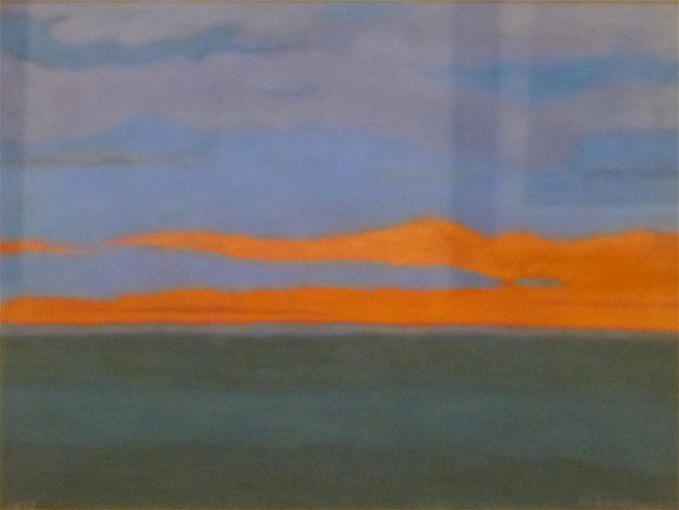 Léon Spilliaert (1922) - Blauwe en oranje marine