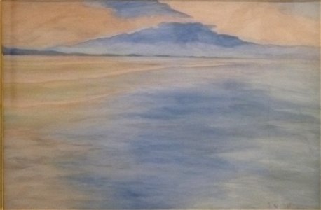 Léon Spilliaert (1933) - Blauwe en roze marine en strand