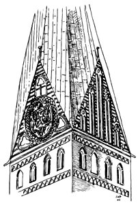 Lüneburg 016 Johanniskirche Turmgiebel