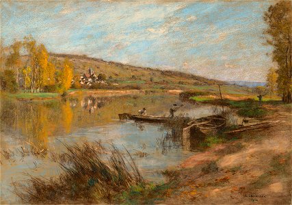 Léon Augustin Lhermitte (French, 1844-1925) - Quai au Sable, Chartèves - 1980.269 - Cleveland Museum of Art