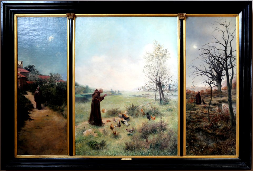 Léon frederic, la leggenda di san francesco, 1882, 01