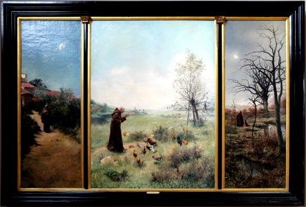 Léon frederic, la leggenda di san francesco, 1882, 01