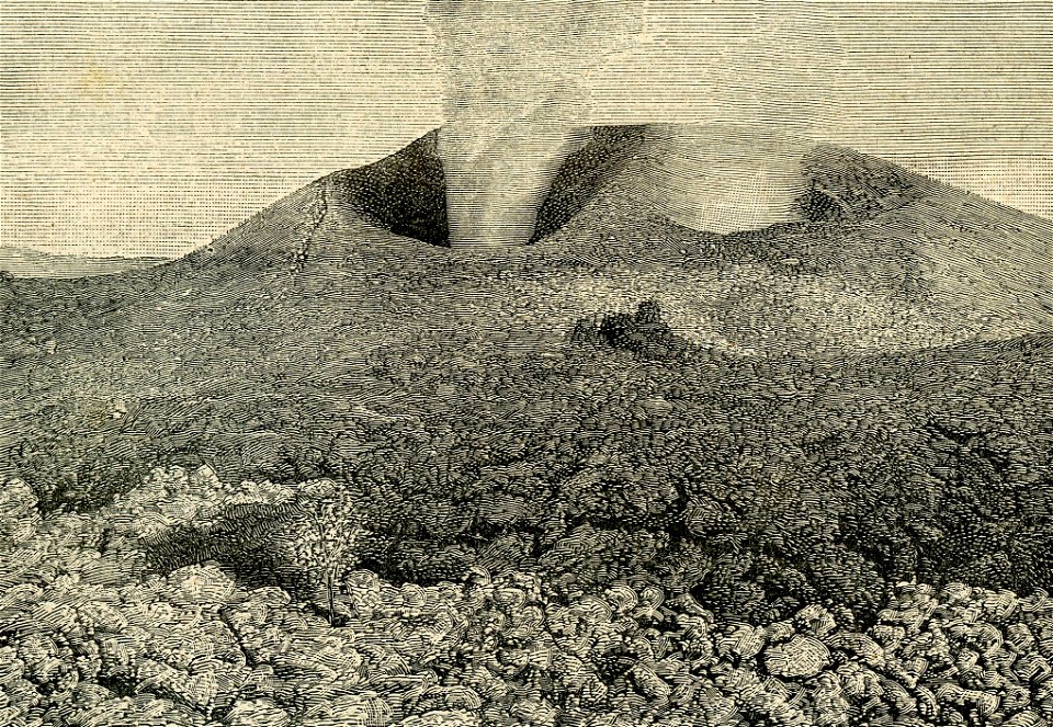 L’eruzione dell’Etna come appariva il Monte Grosso