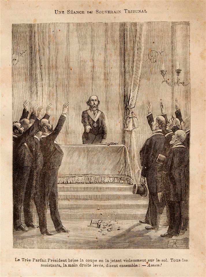 Léo Taxil-Mystères de la Franc-Maçonnerie-gravure 56