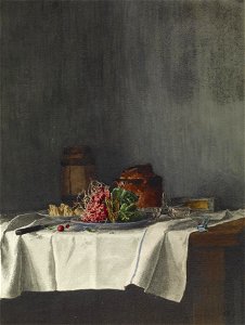 Léon Bonvin - Still Life with Radishes and Paté - Walters 371665