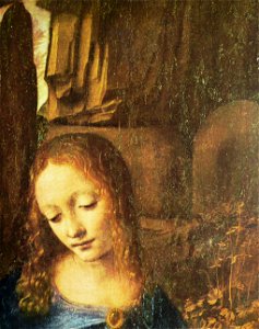 Léonard de Vinci - Vierge aux rochers. Free illustration for personal and commercial use.