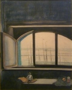 Léon Spilliaert (1908-1909) - Het venster van het atelier aan de Visserskaai