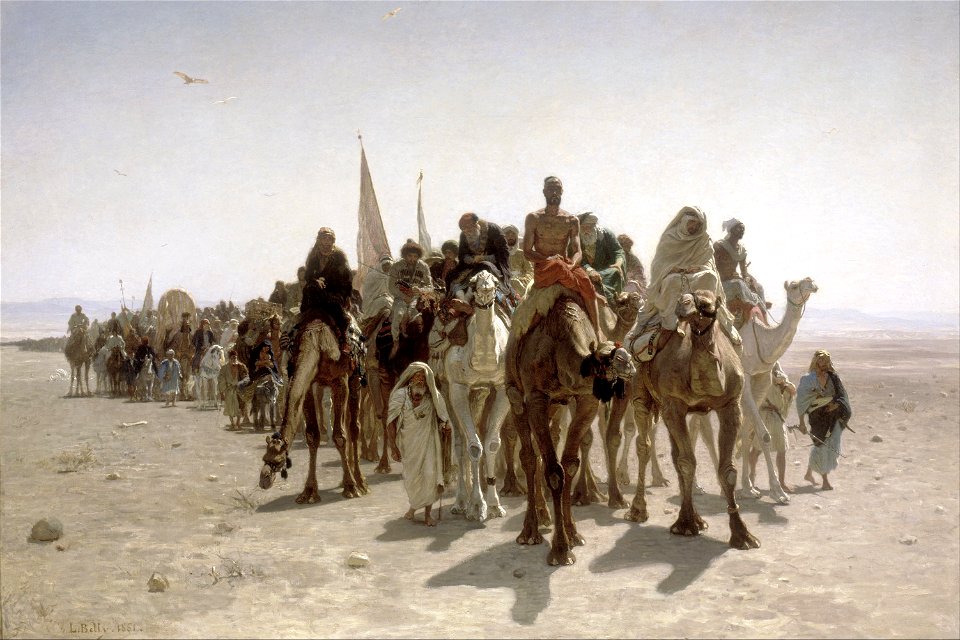 Léon Belly - Pilgrims going to Mecca - Google Art Project