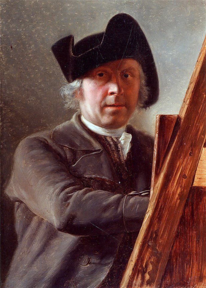Léonard Defrance, Autoportrait au chevalet (1791), Grand Curtius, Liège2