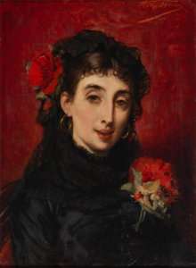 Léon Herbo Bildnis einer Spanierin 1881