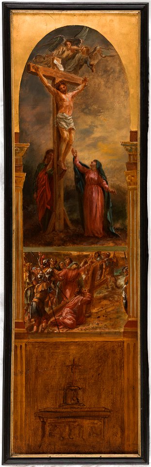 Léon Riesener - Esquisse pour l'église Saint-Eustache , Le Christ sur la croix - Le Christ portant sa Croix - PPP4767 - Musée des Beaux-Arts de la ville de Paris