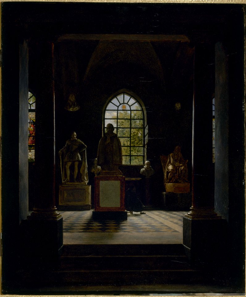 Léon Matthieu Cochereau - La Salle du XVIIe siècle au musée des Monuments Français (P1425) - P1425 - Musée Carnavalet