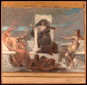 Léon-François Comerre - Esquisse pour la salle des fêtes de la mairie du 4ème , Le Destin - PPP3929 - Musée des Beaux-Arts de la ville de Paris