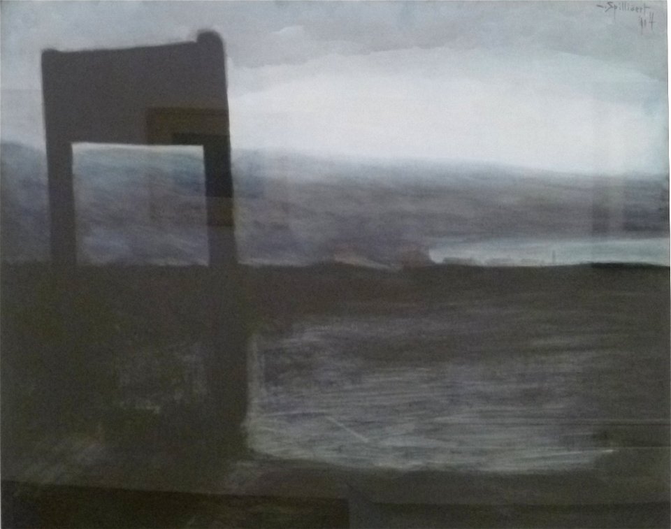 Léon Spilliaert 1904 - Landschap met bord