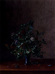 Léon Bonvin - Vase of Holly - Walters 371662