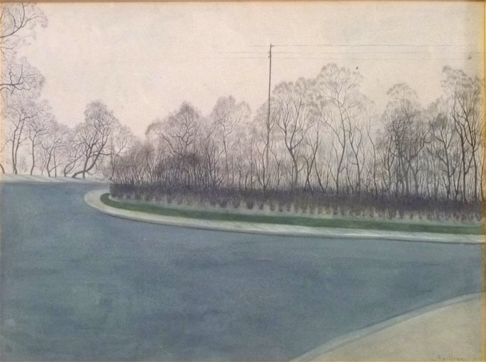 Léon Spilliaert 1915 - De Koninginnelaan bij het Maria-Hendrikapark
