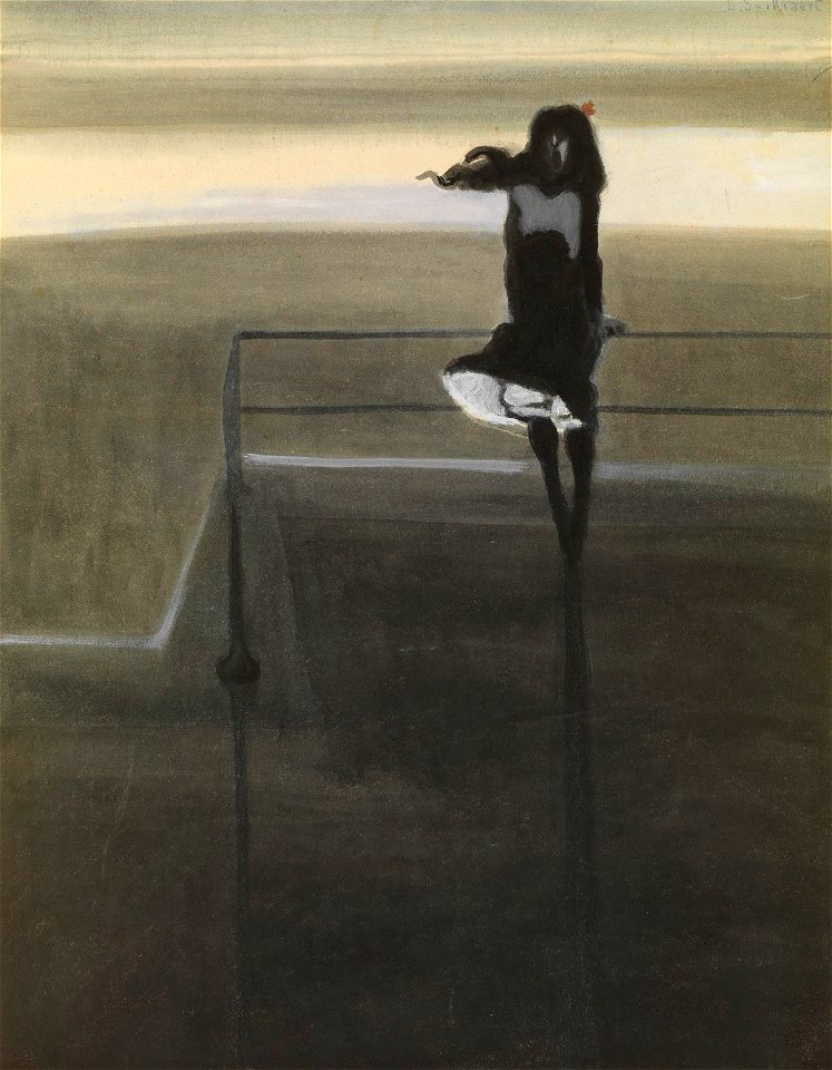 Léon Spilliaert, De windstoot, 1904. Mu.Zee