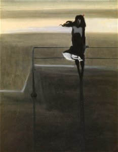 Léon Spilliaert, De windstoot, 1904. Mu.Zee