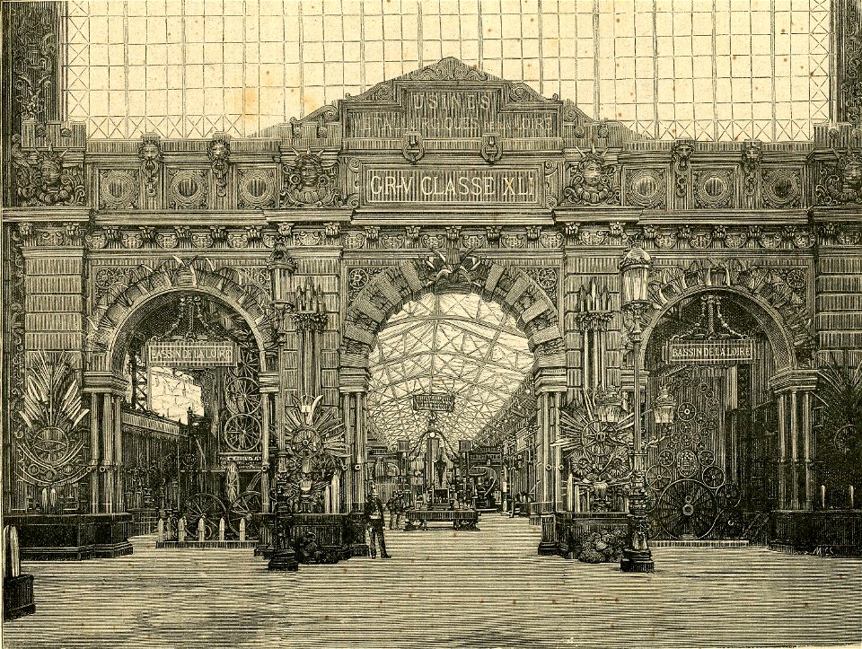 L’esposizione di Parigi. – La galleria delle industrie metallurgiche